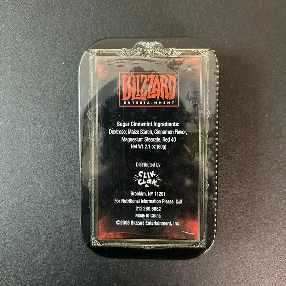 Sealed Diablo III Sinamints Tin BlizzCon 2008 Promo Blizzard Collectible Rare - Picture 2 of 2